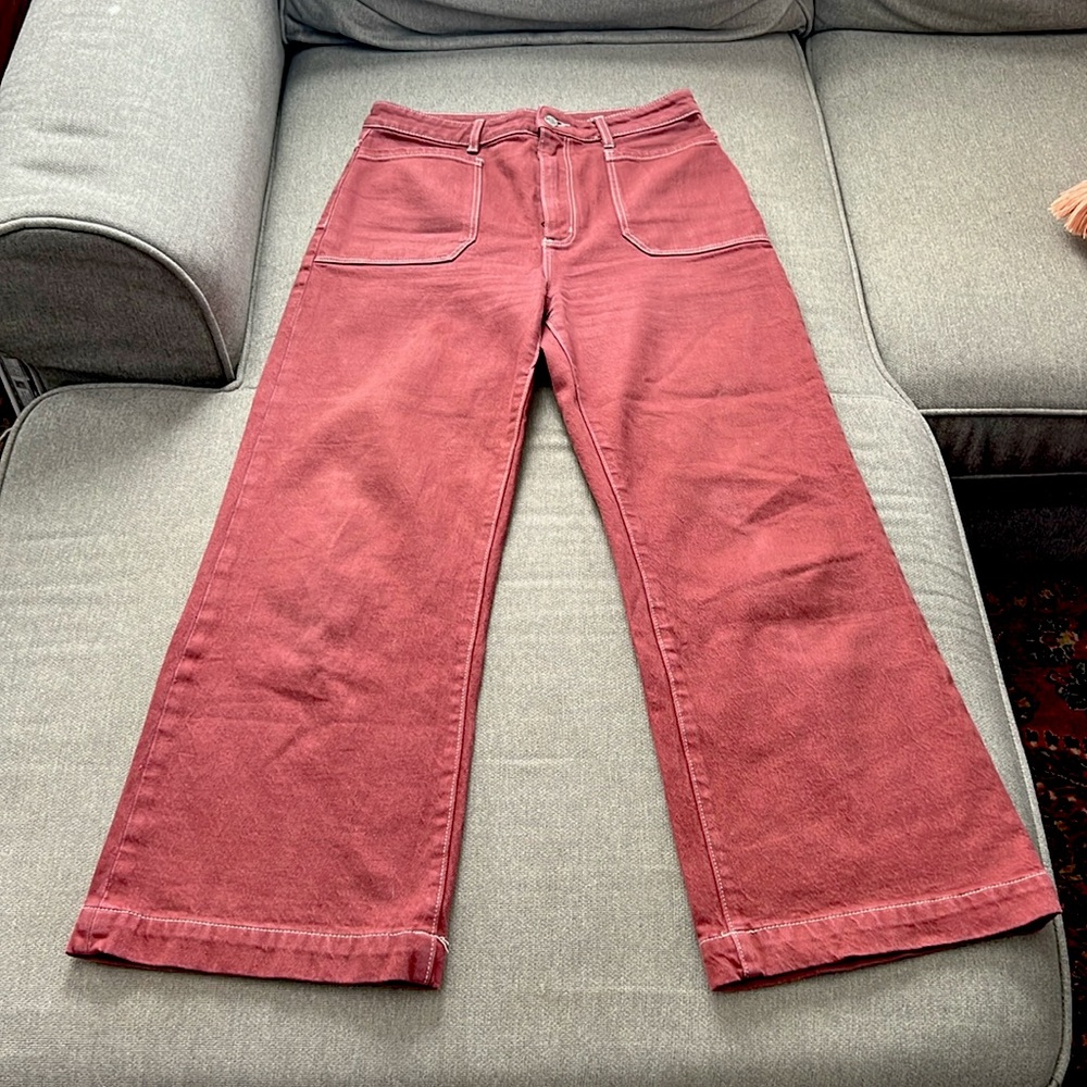 Rolla Sailer High-Rise Wide-Leg Jeans